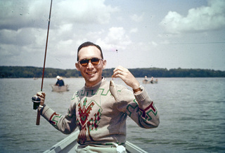Philip E. Rosenberg slides -- Phil fishing