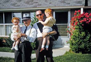 30 01q. Philip E. Rosenberg slides -- Betsy, Papa, Phil, Adam