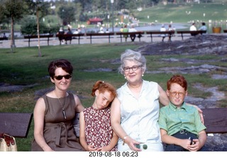 Philip E. Rosenberg slides -- Montreal - Expo '67 - Gloria, Betsy, Minnie, Adam