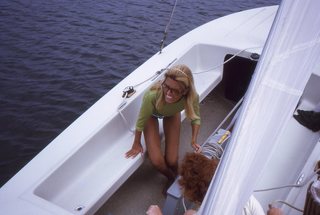 Philip E. Rosenberg slides - Long Beach Island - Loveladies Harbor - boat + Madeleine