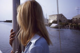 Philip E. Rosenberg slides - Long Beach Island - Loveladies Harbor - boat + Madeleine