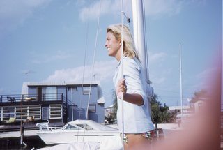 Philip E. Rosenberg slides - Long Beach Island - Loveladies Harbor - boat + Madeleine