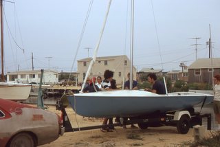 Philip E. Rosenberg slides - Long Beach Island - Loveladies Harbor - boat + Madeleine