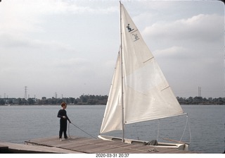 Expo 67 Adam and Flying Scot sailboat