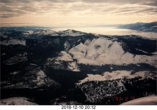 aerial snowy mountains