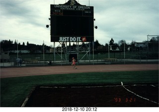 48 105. University of Oregon - Hayward Field + Adam running