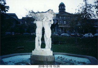 103 107. Montreal sculpture - McGill University - Three Bares