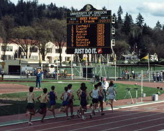 Runners at Hayward Field