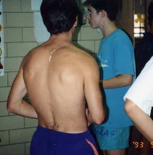 CHS XC 1993, Mike Gross (from behind) and Dave Caron