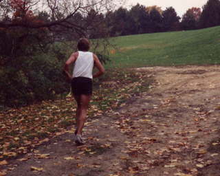 CHS XC 1993, Mike Gross (from behind) and Dave Caron
