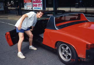 CHS math day 1994 -- Mike and his Porsche 914
