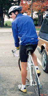 Shore AC XC 1997 -- Kevin Parks about to ride away