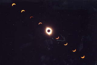 Eclipse with Malcomb's camera, 1998 February 26