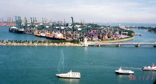 Singapore harbor