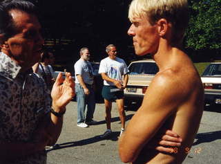 CHS XC 1998 -- Coach Sexton and Joe Trautwein
