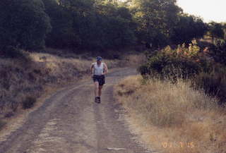 119 431. Adam running in the California hills