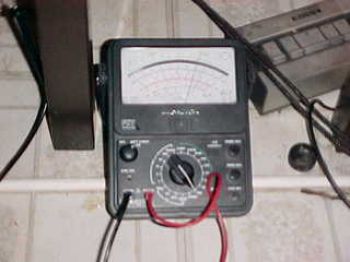 voltmeter, blurry