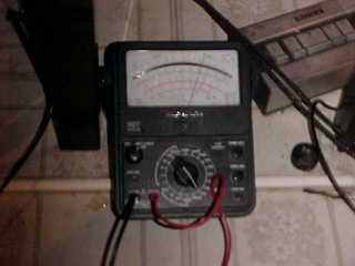 voltmeter, blurry