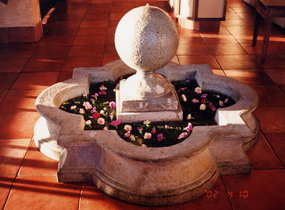 Indian restaurant fountain