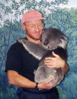 Adam and koala bear