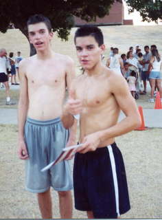 young Trinity race runners