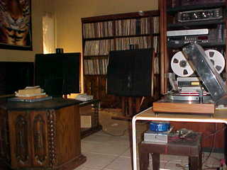 Quads, main rack, Linn, and living room