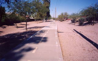 Bike path south of Pima