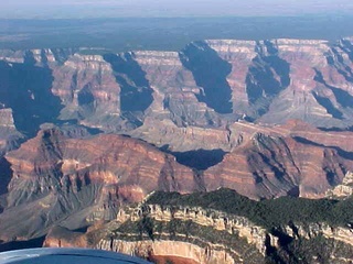 56 521. Grand Canyon north rim 1 -- aerial