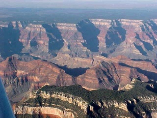 57 521. Grand Canyon north rim 2 -- aerial