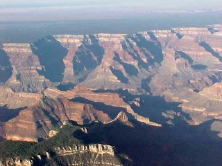 58 521. Grand Canyon north rim 3 -- aerial