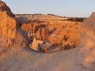 Bryce Canyon hoodoos and far scenery