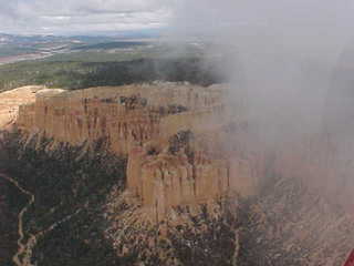 Bryce Canyon hoodoos with clouds