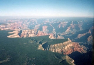 Grand Canyon south rim -- aerial