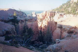 Bryce Canyon hoodoos under the rim