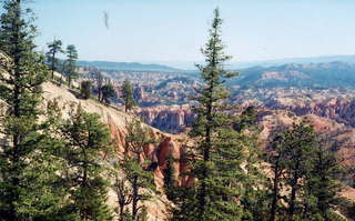Bryce Canyon hoodoos off into the distance (B)