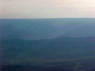 107 54m. hazy Grand Canyon 1 -- aerial