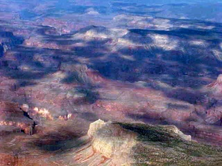 123 54m. Grand Canyon with cloud shadows -- aerial