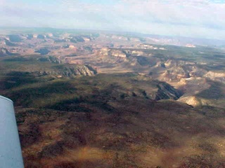 North Rim of the Grand Canyon with cloud shadows 2 -- aerial