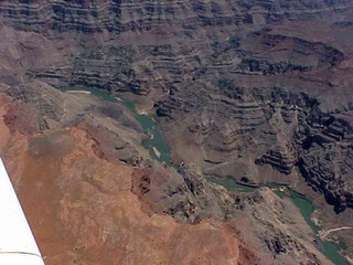 132 54s. Grand Canyon, Colorado River 3 -- aerial