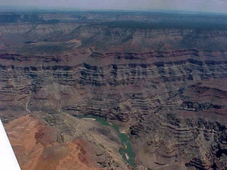 134 54s. Grand Canyon, Colorado River 5 -- aerial