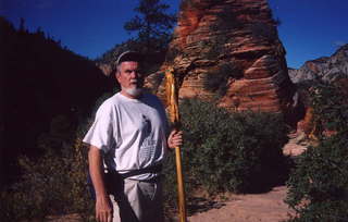 Zion National Park, Greg Axe near Angel's Landing