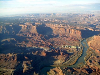 Colorado River canyon - aerial