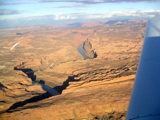 Colorado River canyon - aerial