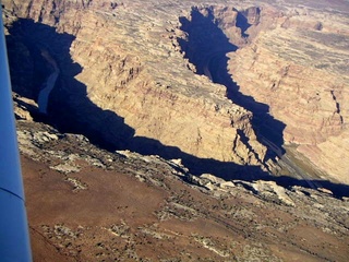 Colorado River canyon - aerial