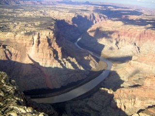 Colorado River canyon - aerial