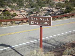 Canyonlands National Park, The Neck sign