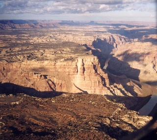 Colorado River canyon - aerial