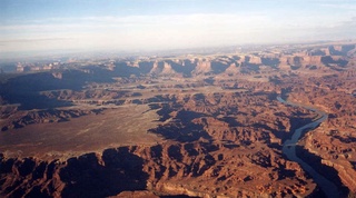 Colorado River canyon - aerial