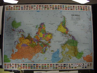 Digital camera checkout -- wall map