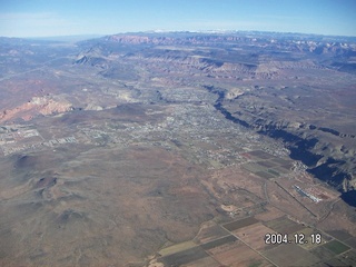 aerial --Virgin River and I-15 in Arizona